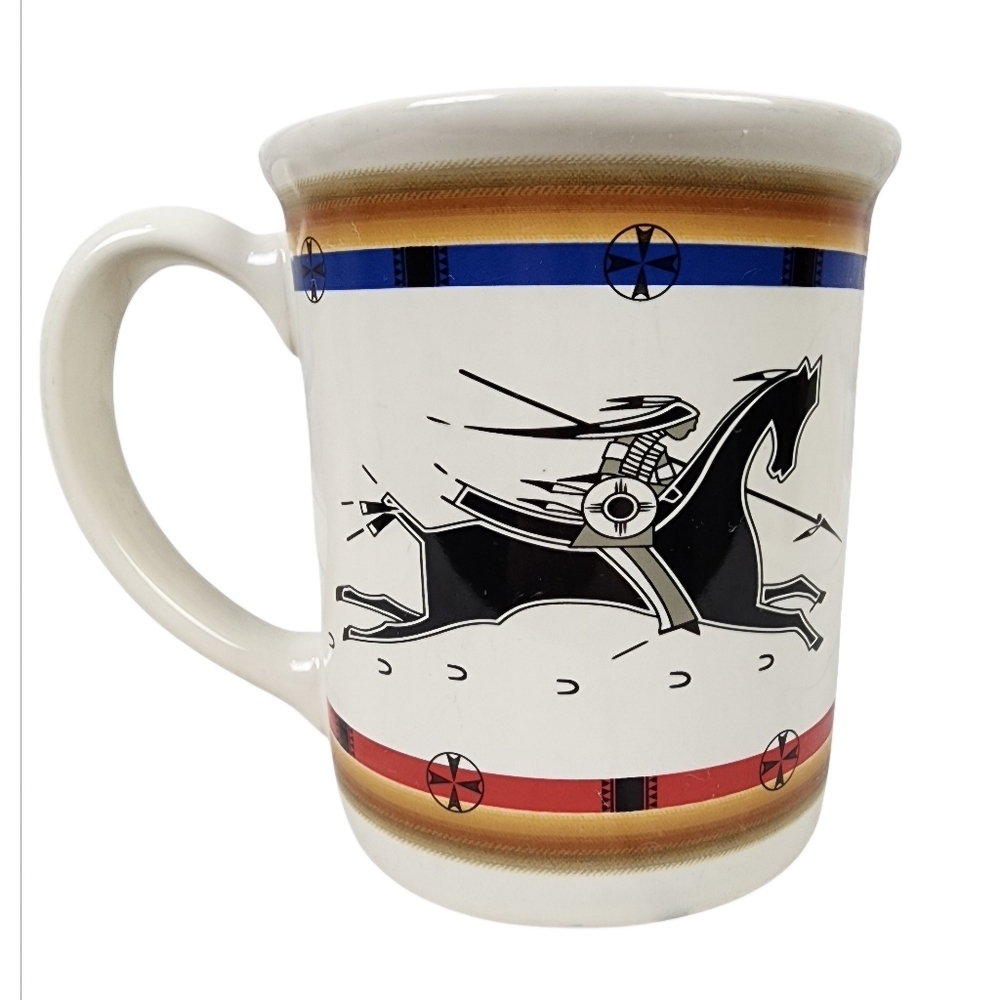 Pendelton Legendary Coffee Mug Lakota Way of Life Buffalo Hunter Horse Ceramic